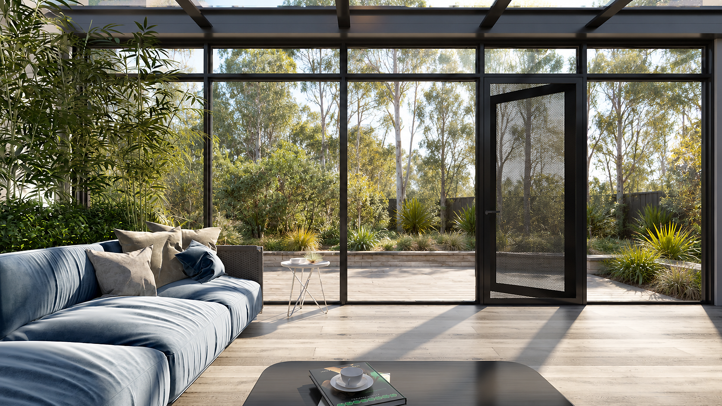 Trango 109 Series Outward Hinged Door with Integrated Screen