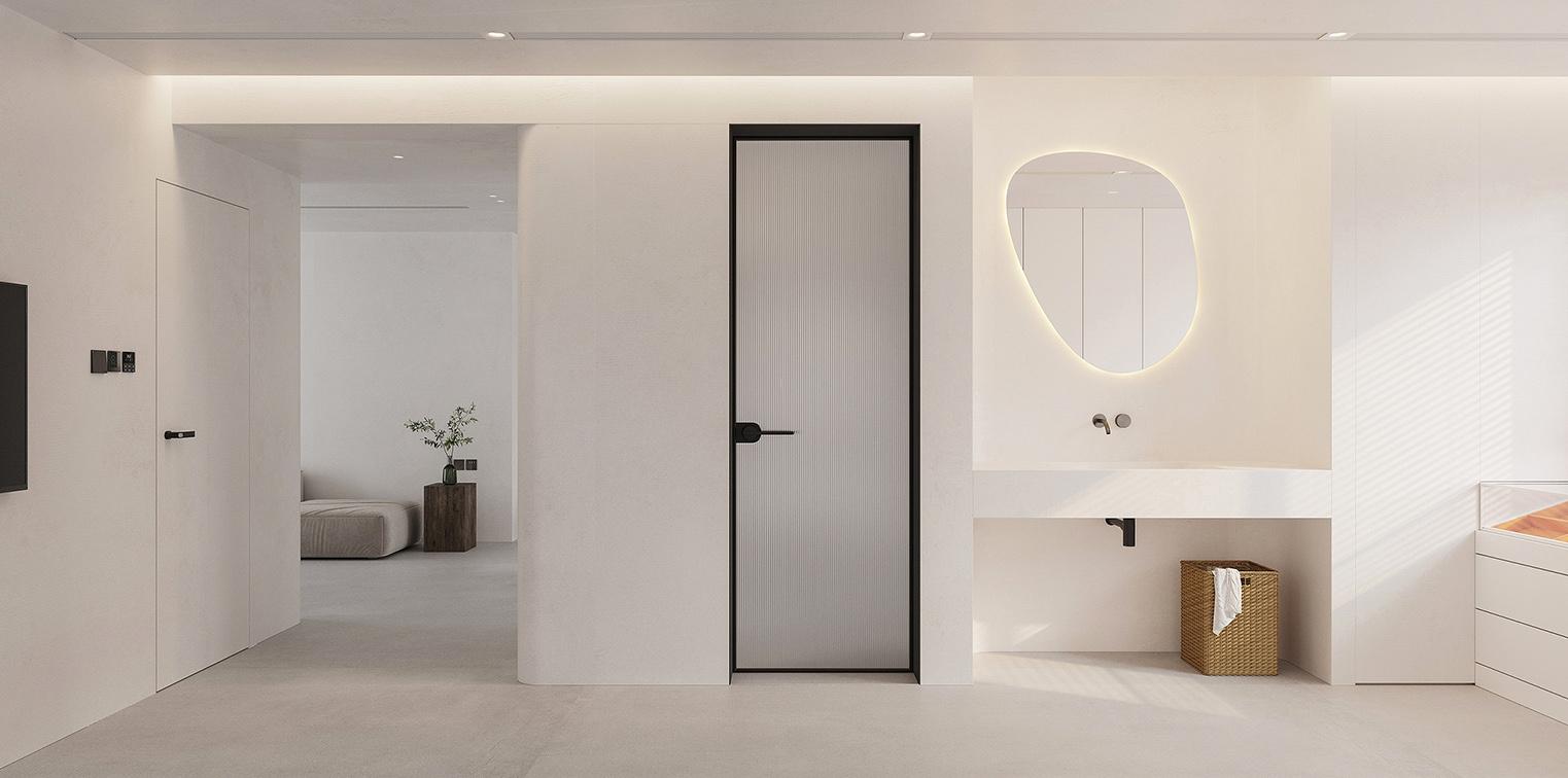 Trango 4012P Series Ultra-Narrow Interior Hinged Door